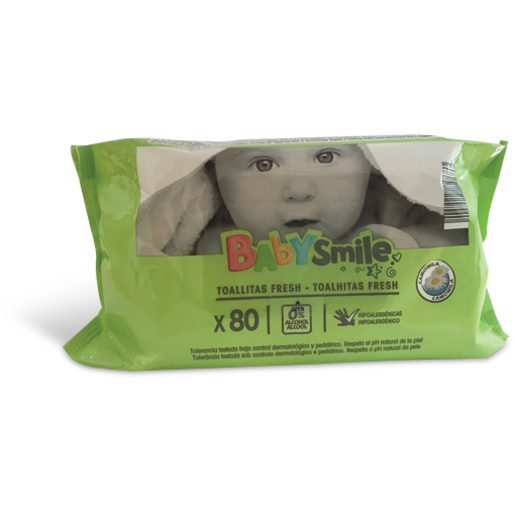 DIA BABYSMILE Toalhitas Bebé 80 un