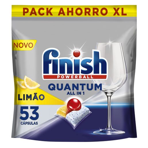 FINISH Detergente Máquina Loiça Pastilhas Quantum Limão 53 lv