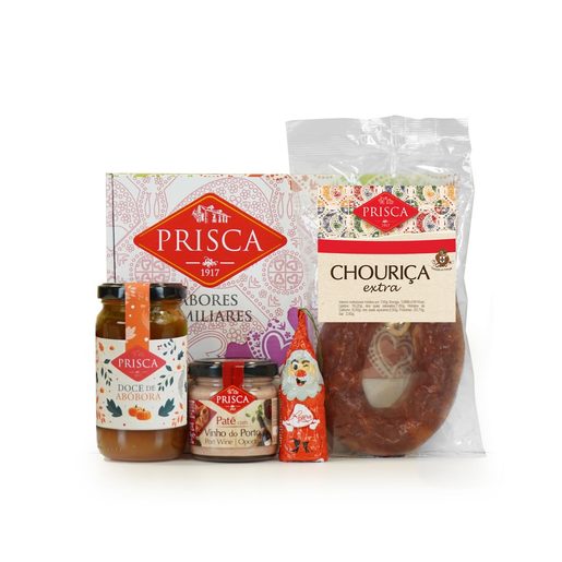 PRISCA Pack de Natal (Chouriça Extra + Doce de Abóbora + Paté Vinho do Porto)
