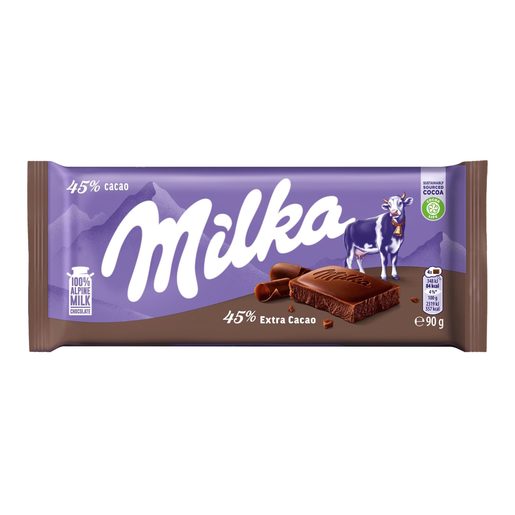 MILKA Chocolate Extra Cacau 90 g MILKA Chocolate Extra Cacau 90 g
