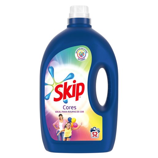SKIP Detergente Máquina Roupa Líquido Cores 52 Lv