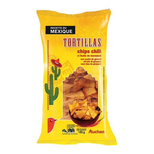 AUCHAN Tortilhas de Milho Chili 185 g AUCHAN Tortilhas de Milho Chili 185 g