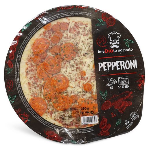 DIA AL PUNTO Pizza Refrigerada Pepperoni 390 g