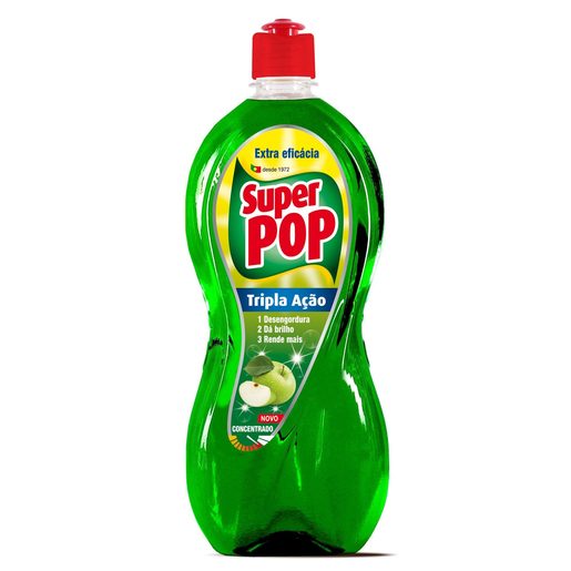 SUPER POP Detergente Manual Loiça Tripla Ação Maçã 700 ml