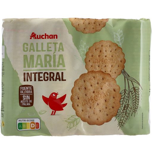 AUCHAN Bolacha Maria Integral 4 x 200 g