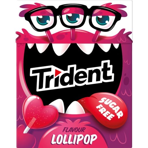 TRIDENT Pastilhas Monsters Lollipop 14 g
