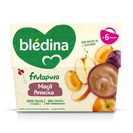 BLÉDINA Frutapura Ameixa e Maçã 4x95 g