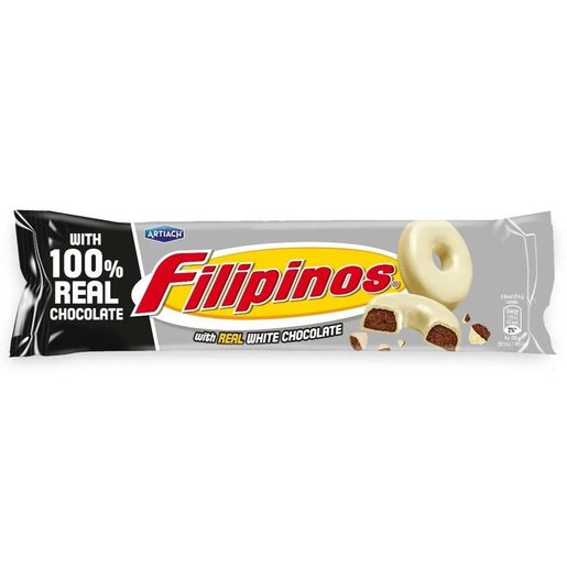 FILIPINOS Bolachas Choco Chocolate Branco 120 g