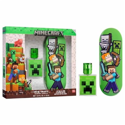 MINECRAFT Conjunto Perfume EDT + Caixa Metálica 30 ml