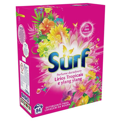 SURF Detergente Máquina Roupa Pó Tropical 84 lv