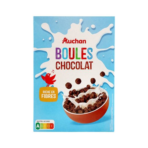 AUCHAN Bolas de Cereais com Chocolate 375 g AUCHAN Bolas de Cereais com Chocolate 375 g