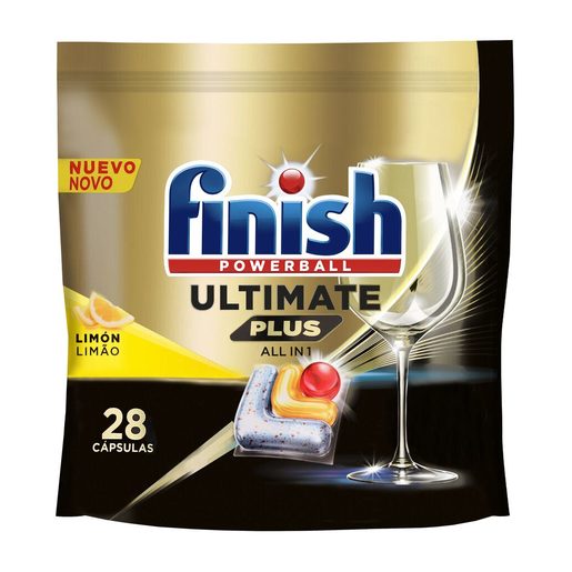 FINISH Detergente Máquina da Loiça Pastilhas Ultimate Plus Limão 28 un