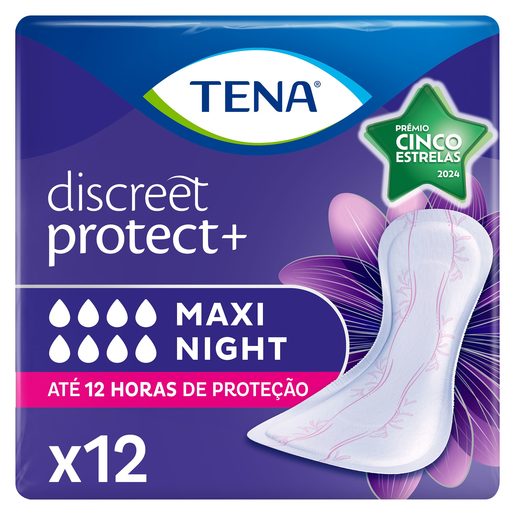 TENA Discreet Pensos Incontinência Mulher Maxi Night 12 un