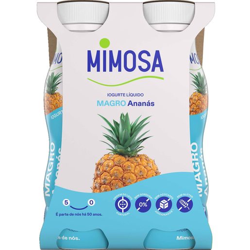 MIMOSA Iogurte Líquido Magro Ananás 4x151 ml