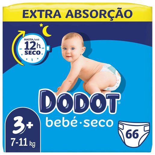 DODOT Fralda Bebé Seco Tamanho 3 Extra 66 un