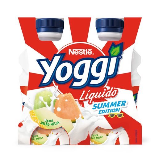 YOGGI Iogurte Líquido Summer Edition Melão e Meloa 4x160 g