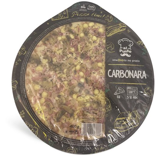 DIA AL PUNTO Pizza Carbonara 400 g