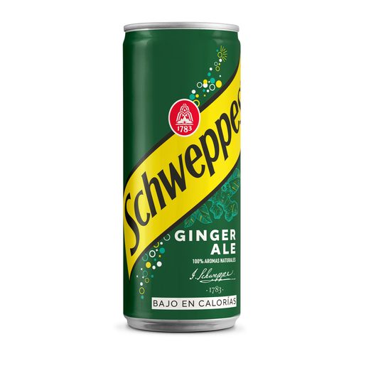 SCHWEPPES Refrigerante Sem Gás Ginger Ale Lata 330 ml