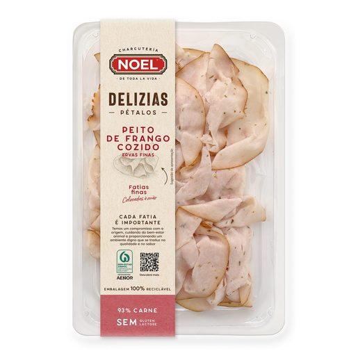 NOEL Pétalos de Peito de Frango e Ervas Finas 90 g