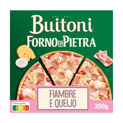 BUITONI Pizza Forno de Pedra Queijo e Fiambre 350 g