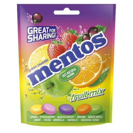 MENTOS Drageias Fruit Mix 160 g