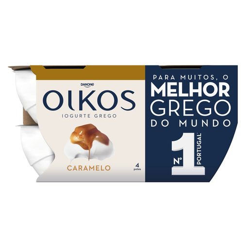 OIKOS Iogurte Grego Caramelo 4x110 g