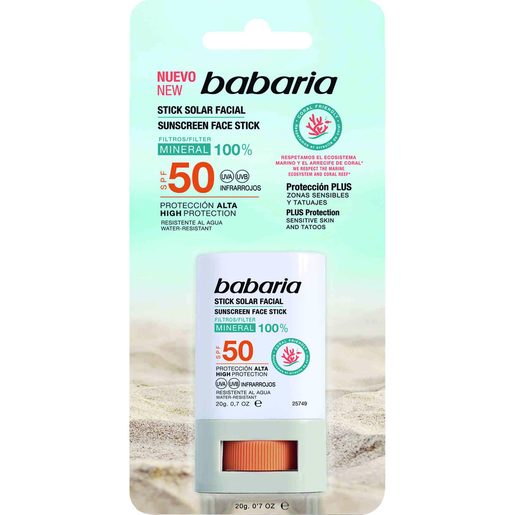 BABARIA Stick Protetor Solar Facial FP50 20 ml