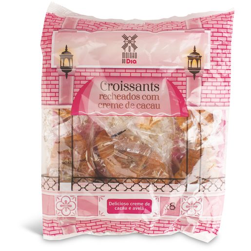 DIA O MOINHO DO DIA Croissant Recheado de Creme Cacau 360 g DIA O MOINHO DO DIA Croissant Recheado de Creme Cacau 360 g