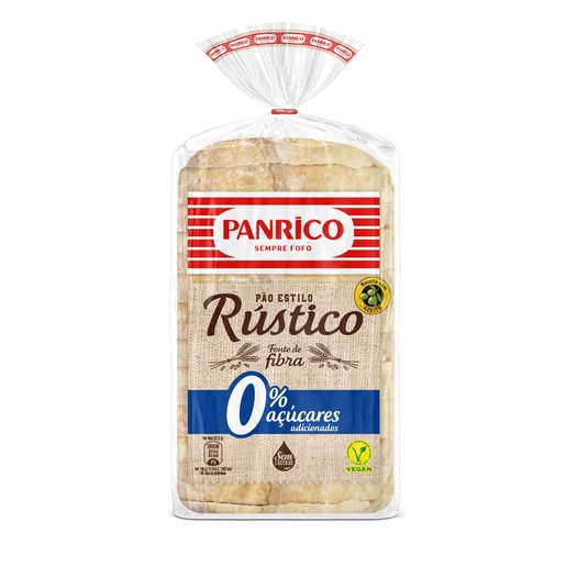 PANRICO Pão com Codea Rústico com 0% Açúcares 375 g