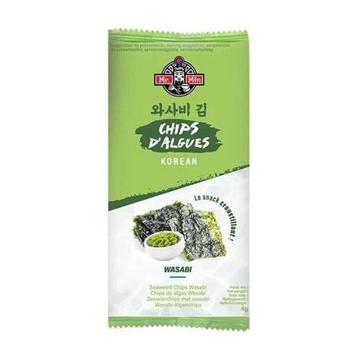 MR. MIN Chips de Algas Wasabi 4 g