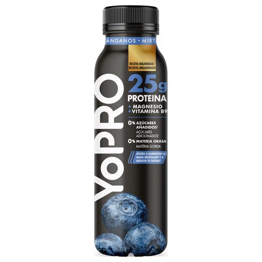 YOPRO Iogurte Líquido Proteína Mirtilo 300 g