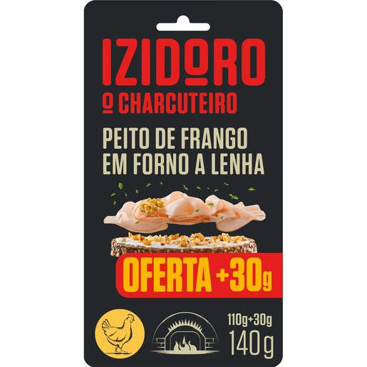 IZIDORO Peito de Frango em Forno de Lenha Fatias Finas 110 g