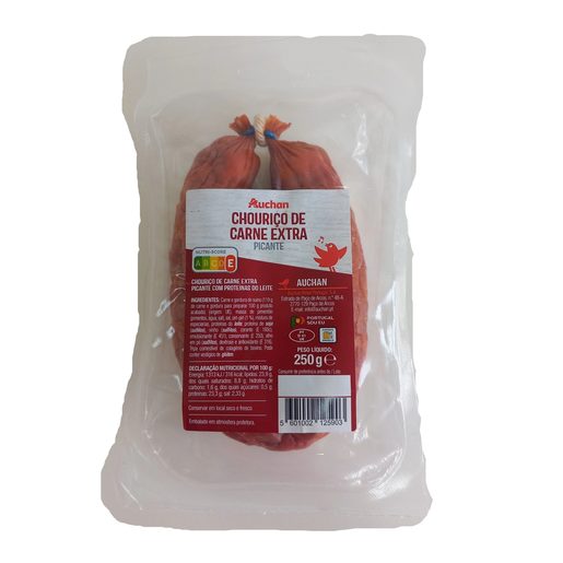 AUCHAN Chouriço Carne Extra Picante 250 g