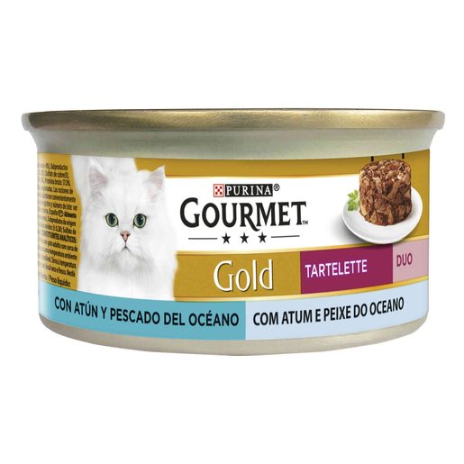 GOURMET Gold Alimento Húmido Gato Tartelette Atum e Peixe do Oceano 85 g GOURMET Gold Alimento Húmido Gato Tartelette Atum e Peixe do Oceano 85 g