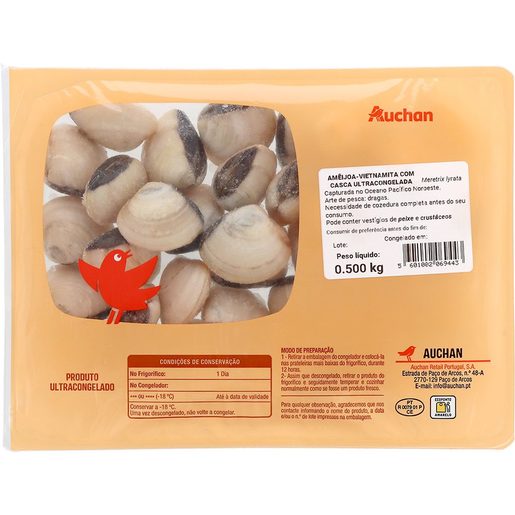AUCHAN Amêijoa Vietnamita com Casca 500 g