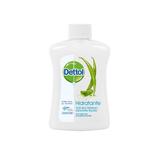 DETTOL Recarga Sabonete Líquido Hidratante Aloé Vera 250 ml