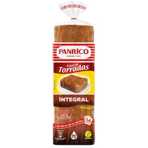 PANRICO Pão de Forma Torradas Integral 520 g