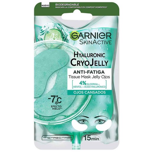 GARNIER Máscara Tecido Contorno Olhos Hyaluronic Cryo Jelly 1 un