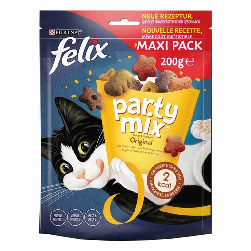 PURINA FELIX Snack para Gato Party Mix Ocean Maxi Pack 200 g