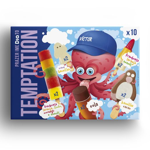 DIA TEMPTATION Sortido de Gelados Infantil 6x110 ml DIA TEMPTATION Sortido de Gelados Infantil 6x110 ml