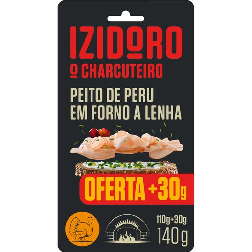 IZIDORO Peito de Peru em Forno de Lenha Fatias Finas 110 g