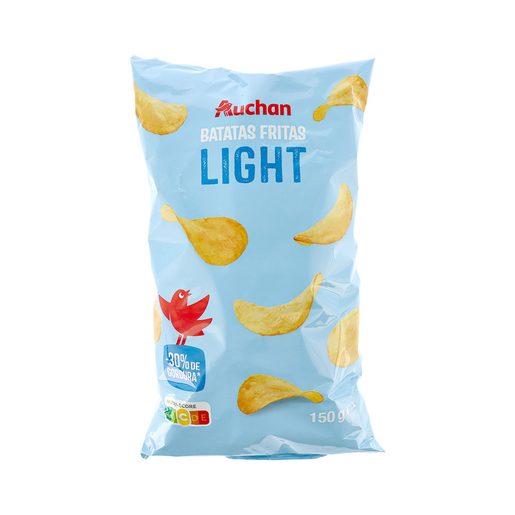 AUCHAN Batatas Fritas Lisas Light 150 g