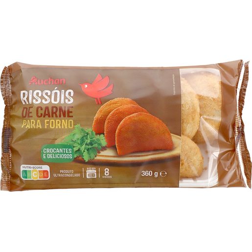 AUCHAN Rissóis de Carne para Forno 8un 360 g AUCHAN Rissóis de Carne para Forno 8un 360 g