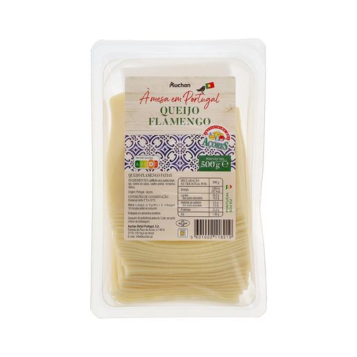 AUCHAN Queijo Flamengo Açores Fatias 500 g AUCHAN Queijo Flamengo Açores Fatias 500 g