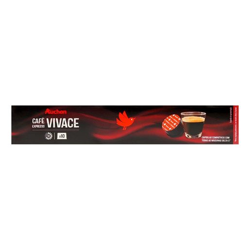 AUCHAN Café Expresso Delta Q Vivace Intensidade 10 10 un