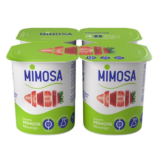 MIMOSA Iogurte com Pedaços Morango 4x120 g