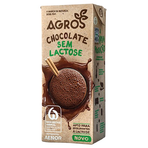 AGROS Leite com Chocolate sem Lactose 200 ml