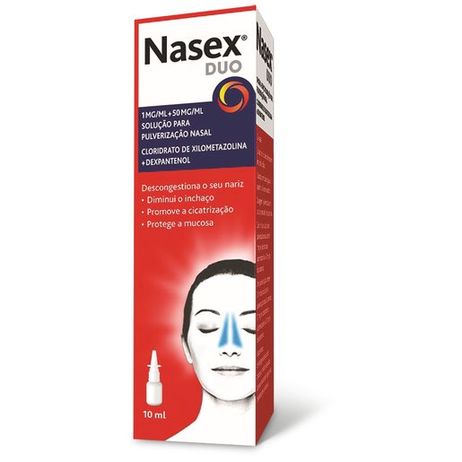 NASEX Duo 1 mg/ml + 50 mg/ml Solução Para Pulverização Nasal 10 ml