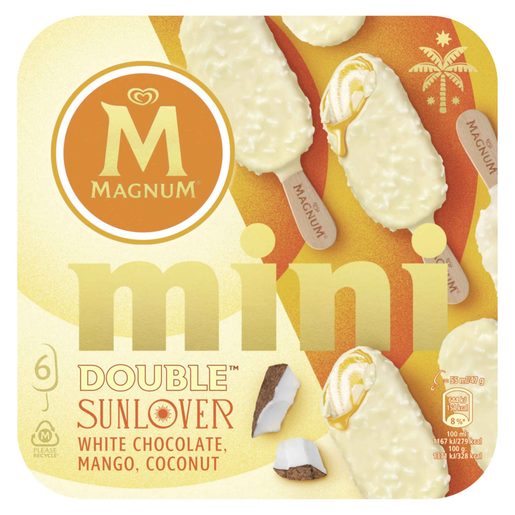 MAGNUM Gelado Mini Double Sunlover 6x55 ml