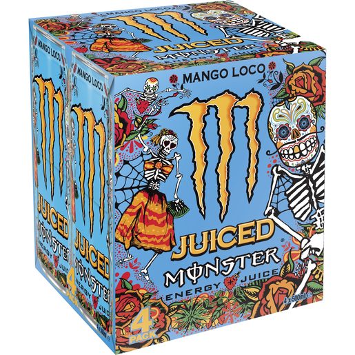 MONSTER Bebida Energética Mango Loco 4x500 ml